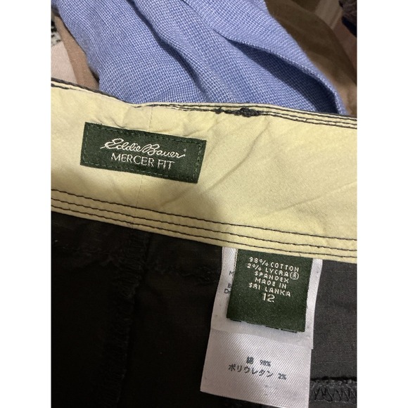 Eddie Bauer Mercer Cargo Cropped Pants Ripstop Gray 12 Hiking Performance - Picture 6 of 6